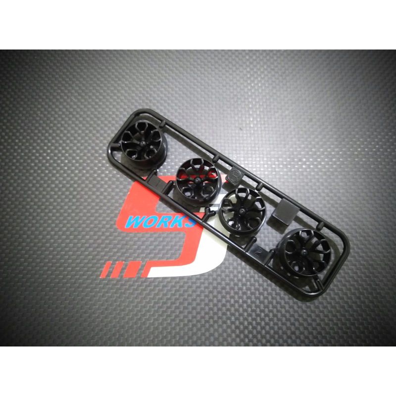 Velg Y Spoke Tamiya, Black TAMIYA ORIGINAL