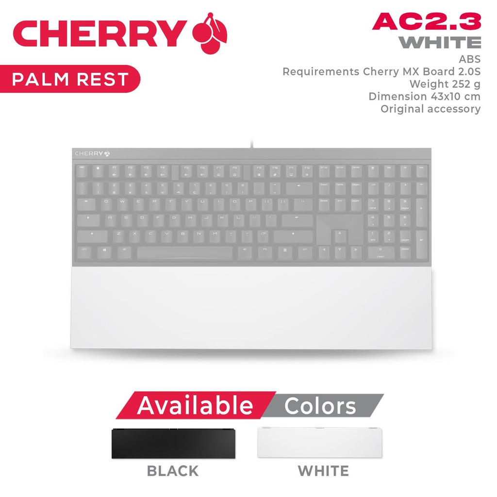 CHERRY AC 2.3 Palm rest for MX 2.0S gaming keyboard