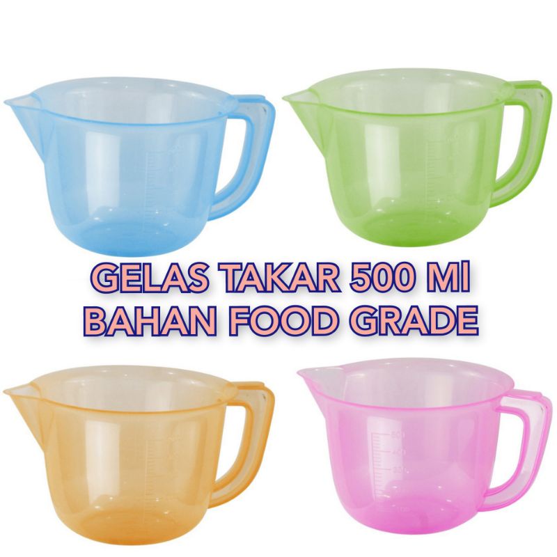 GELAS UKUR SUPER TEBAL GELAS TAKAR 1.000 ML LION STAR TAKARAN 500 CC LION STAR BAHAN FOOD GRADE UKUR