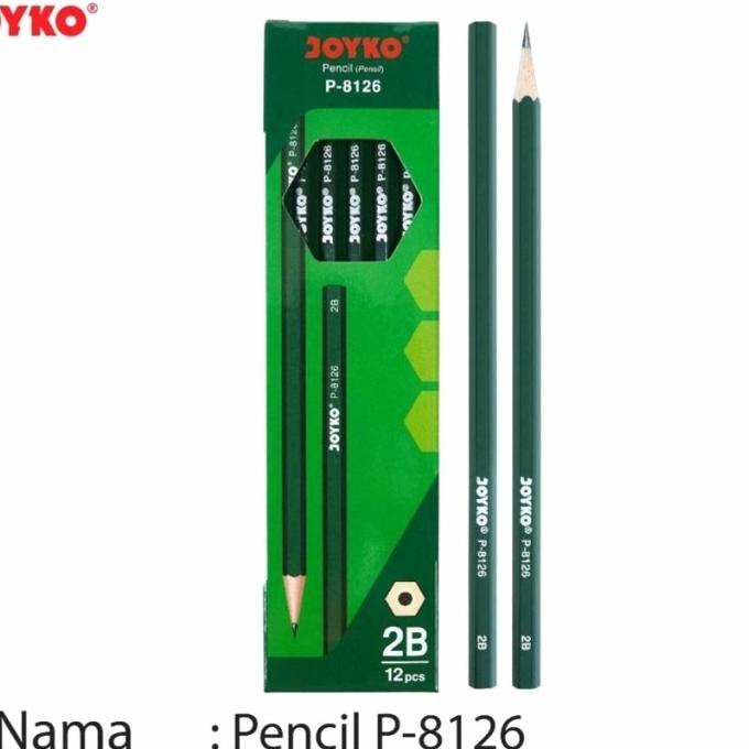 

Office & Stationery | Alat Tulis | Harga Grosir (1Dus/144Pcs ) Pensil 2B Joyko P-8126 Original | Best Seller