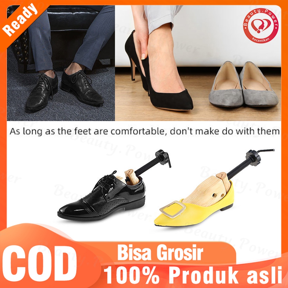 Shoes Stretcher Expander Shoe Bunion Pembesar Ukuran Sepatu Bahan Kayu  Pembentuk Boot Expander