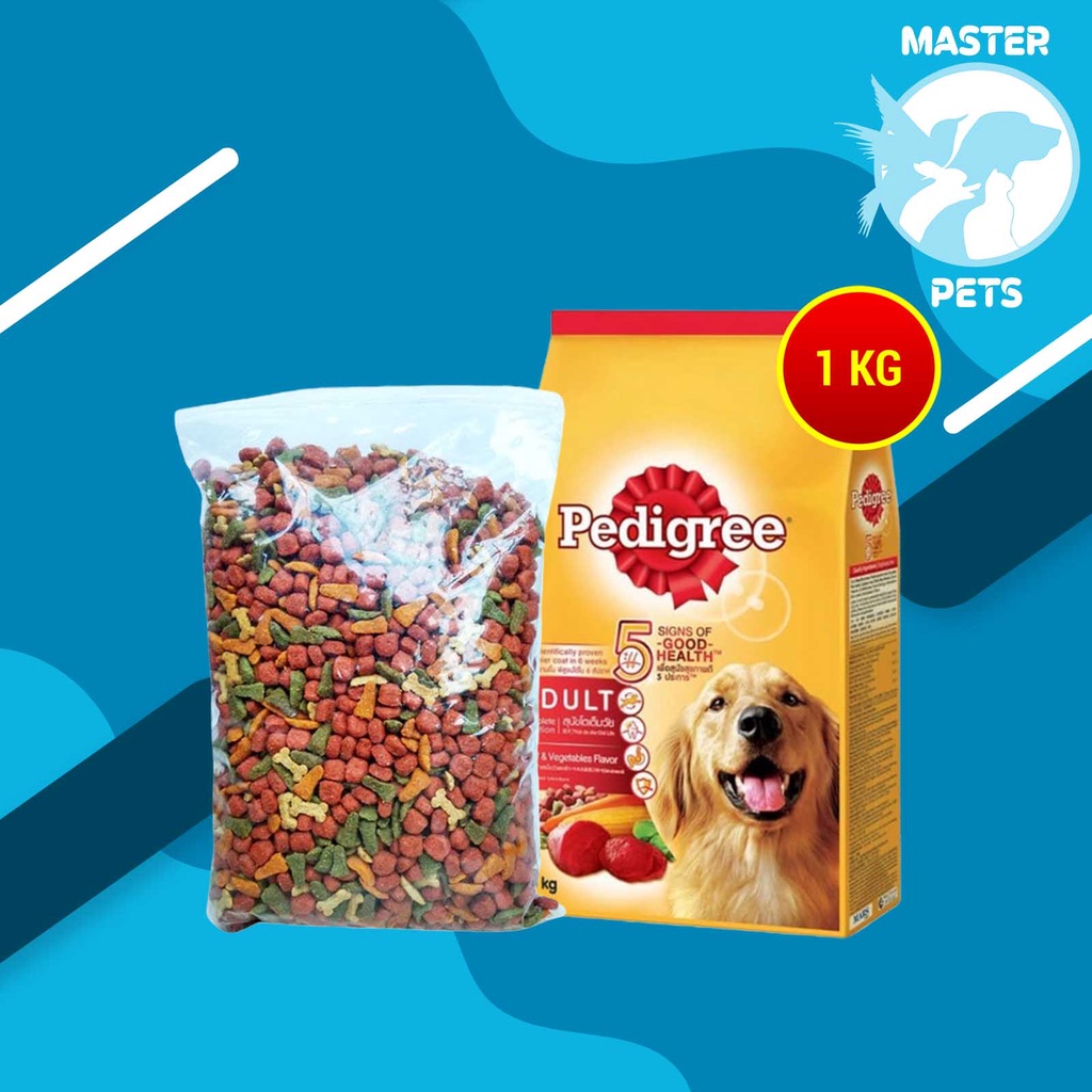 Makanan anjing Pedigree adult repack 1 kg