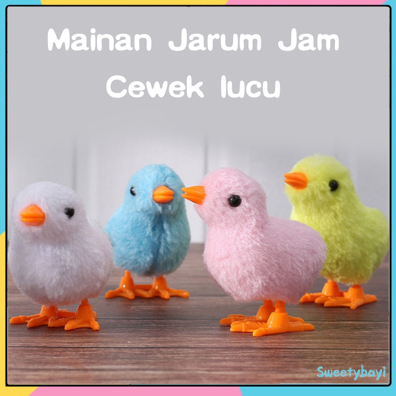 Sweetybayi Mainan anak ayam plush toy  tidak perlu baterai mainan bayi