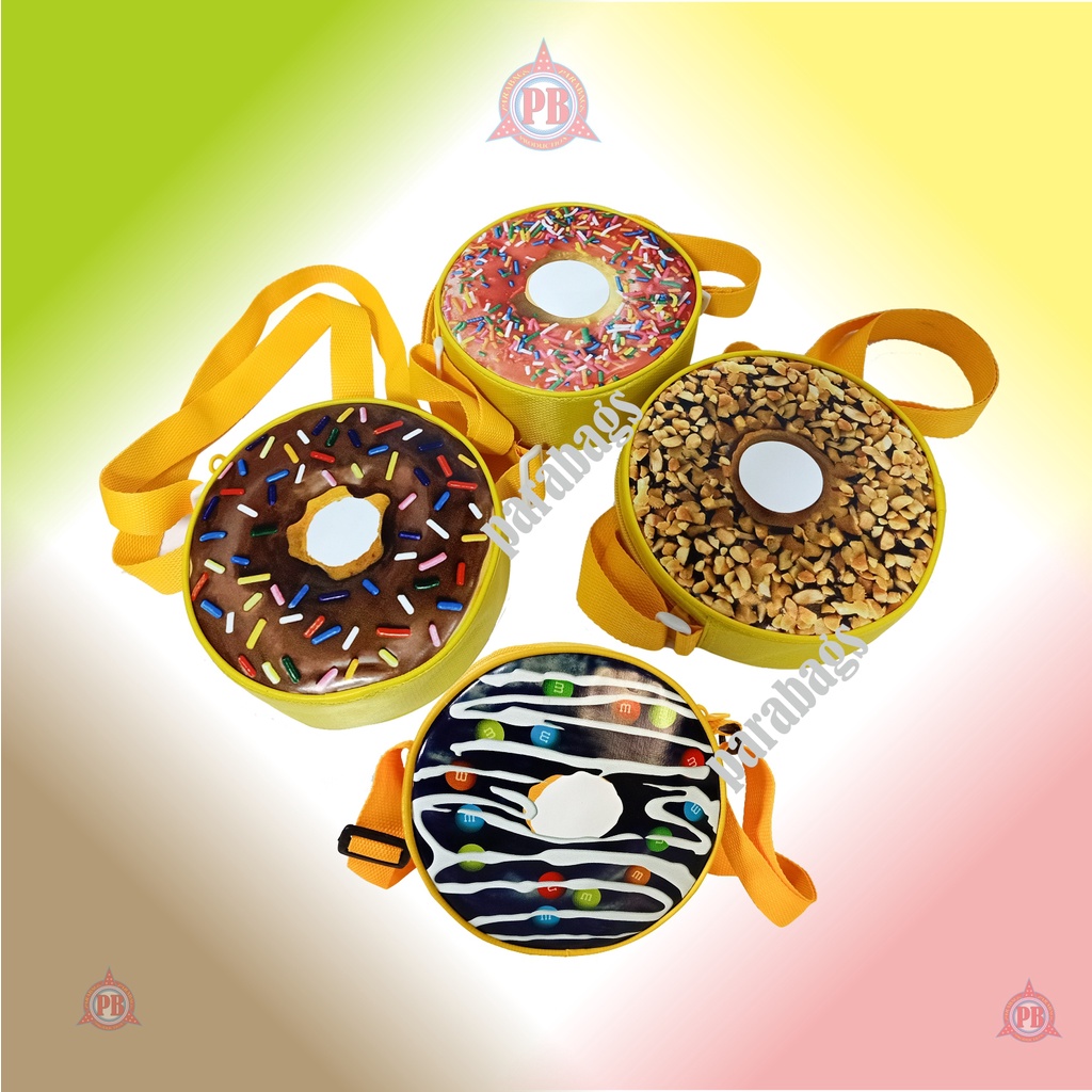 tas selempang anak ABG bentuk bulat donat kecill