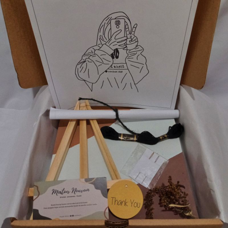 DIY KIT EMBROIDERY CUSTOM / ALAT SULAM EMBROIDERY