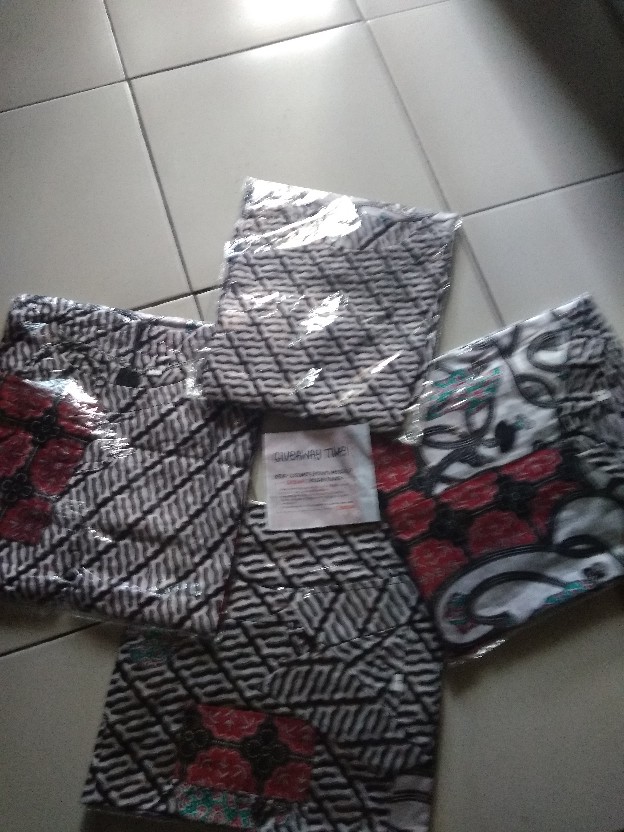 Batik Couple Keluarga Sania Ruffle Ori Ndoro Jowi Dnt Batik Pekalongan