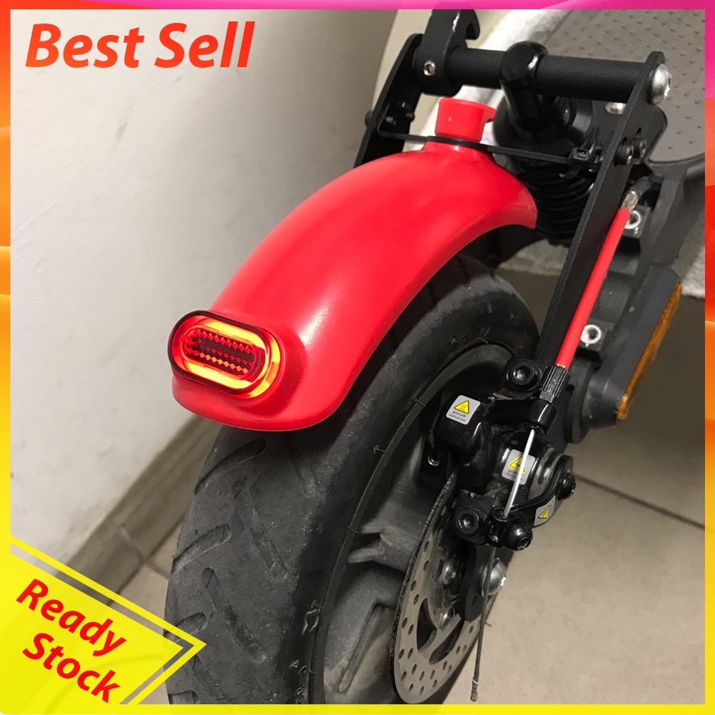 Electric Scooter Rear Wheel Mudguard Fender w/ Taillight for M365/M365 Pro