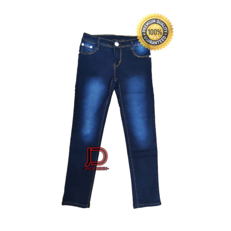 celana jeans anak tanggung polos soft jeans tebal size 24-26