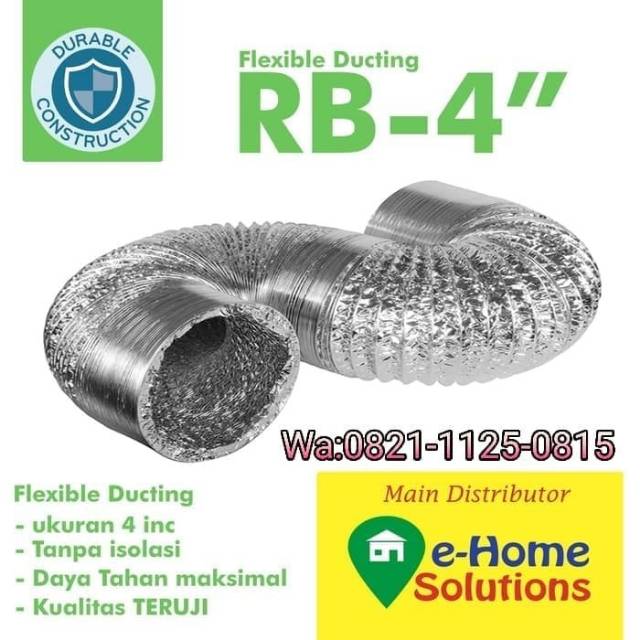 Flexible ducting 4 inch 10 meter