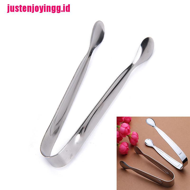 Sendok Penjepit Es Batu Gula Kopi Bahan Stainless Steel Warna Silver Untuk Dapur