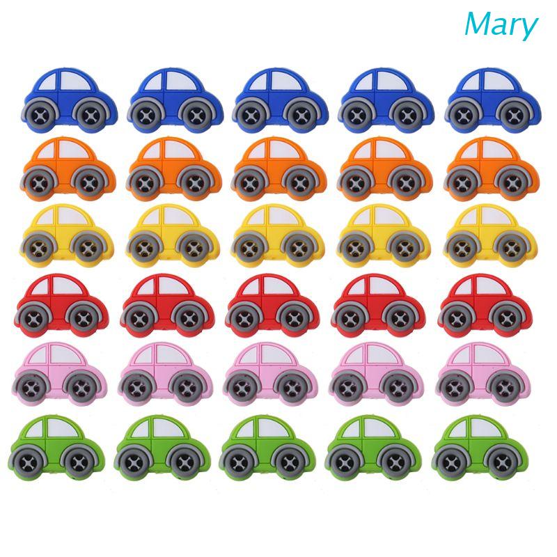 Mary 5pcs / lot Mainan Teether Bayi DIY Bahan Silikon BPA Free