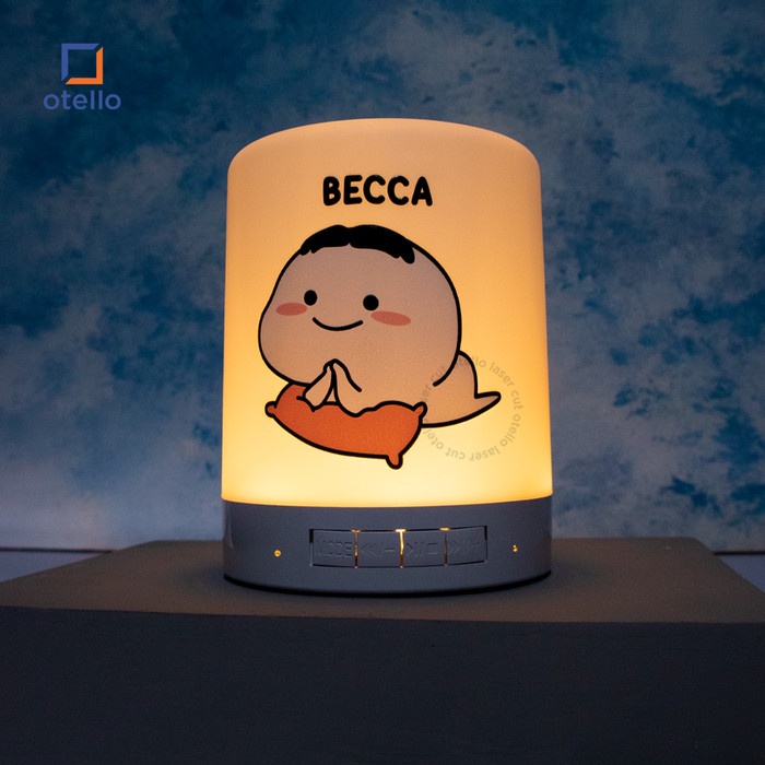 Custom Touch Lamp Speaker Bluetooth Lampu Tidur Hadiah Gift Kado Unik