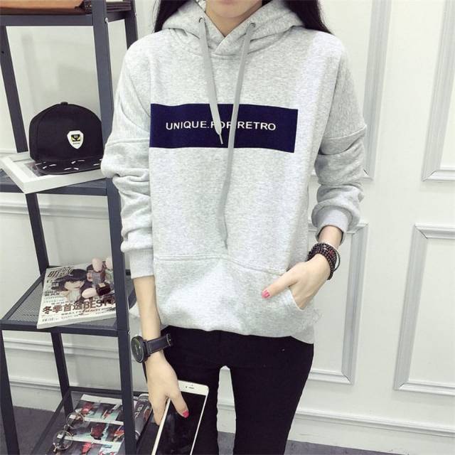 Parisdivarious Sweater Hoodie Jemper Unique Bahan Fleece Size S - XXL (Pria &amp; Wanita)