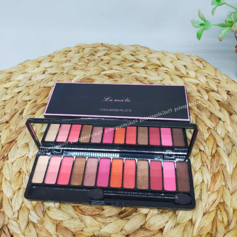 [ORI] 12 Warna Eyeshadow 12 Colour Palette Eyeshadow Nude Color Eyeshadow Termurah Make up Lameila