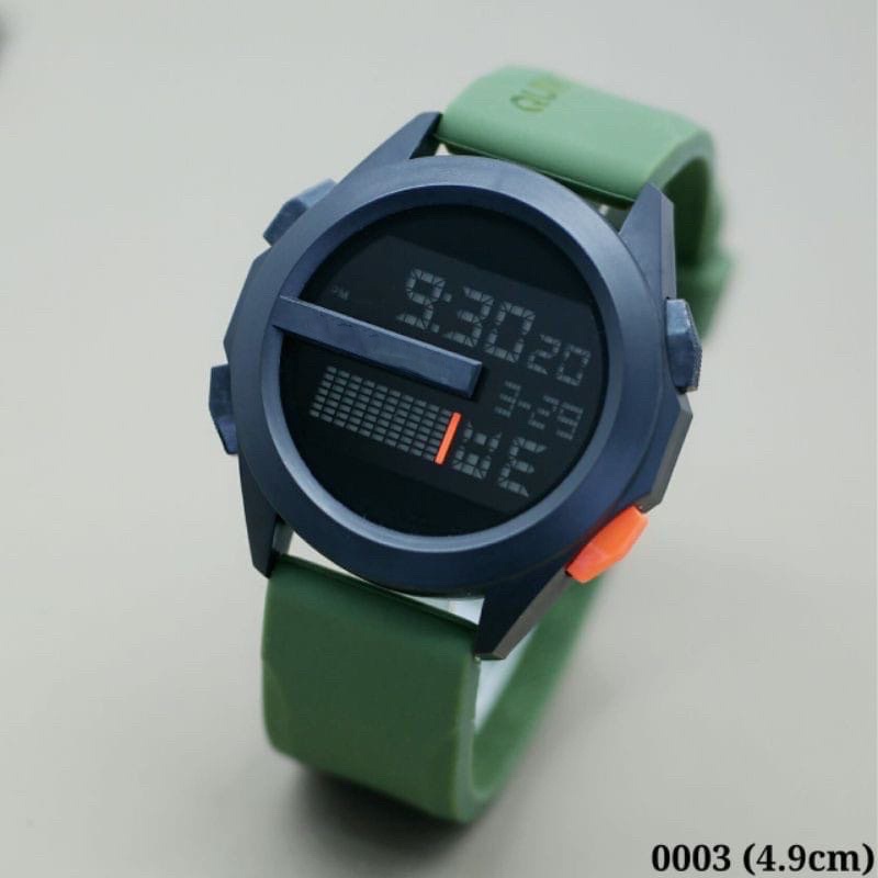 Cod Jam Tangan Pria Quicksilver Digital Karet Strap Rubber Dikirim Jakarta M154