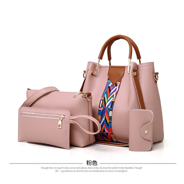 SG1320 Syafniegalery tas set 4in1 handbag Tasfashion impor batam dompet cluth gantungan 3108 3165