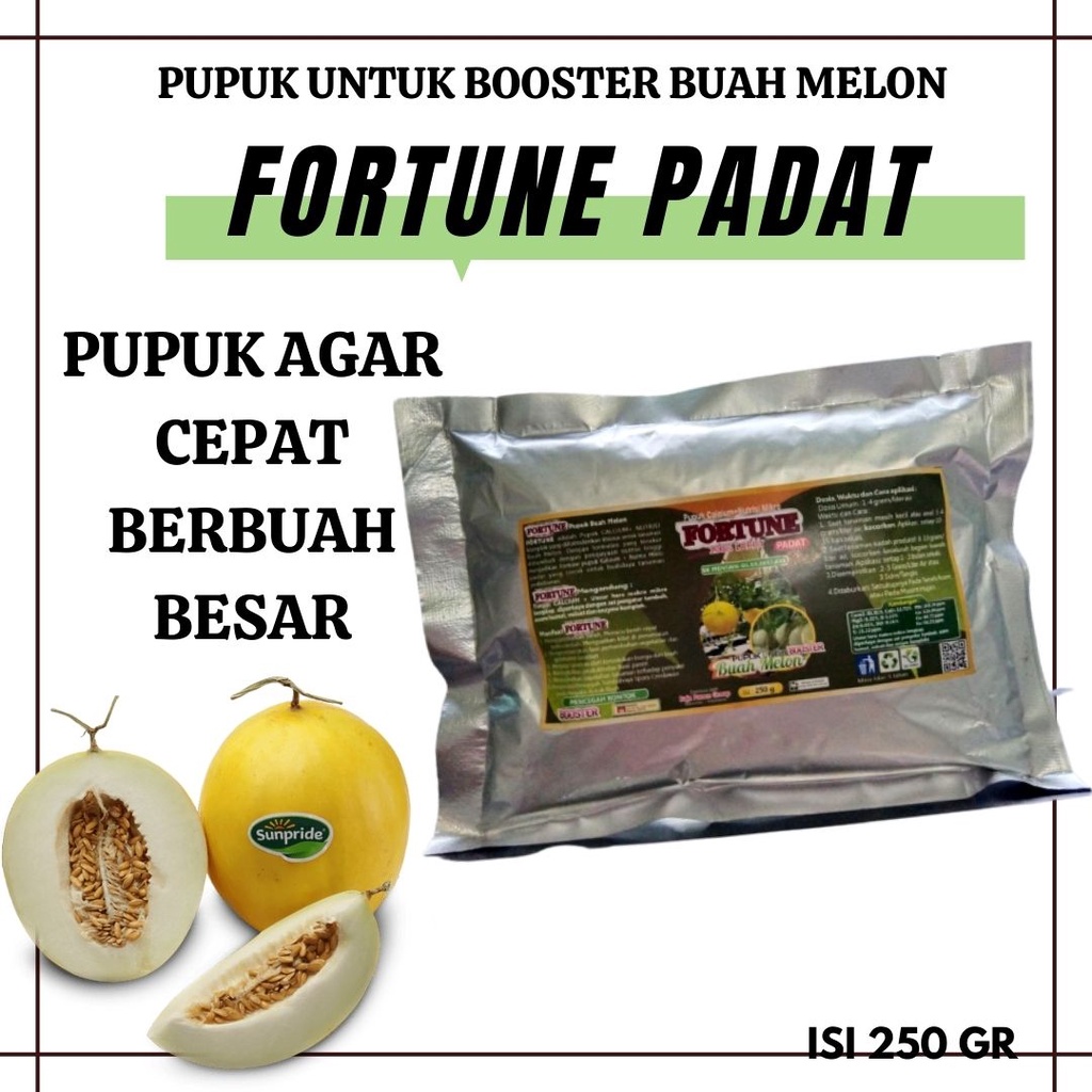 Fortune Pupuk Booster Buah Melon, Pupuk Melon Agar Berbuah Besar