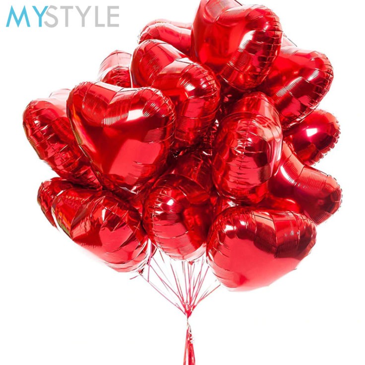 BALON FOIL HATI BINTANG 18&quot; BALON FOIL LOVE KARAKTER BALON FOIL MURAH BALON PESTA DEKORASI PESTA