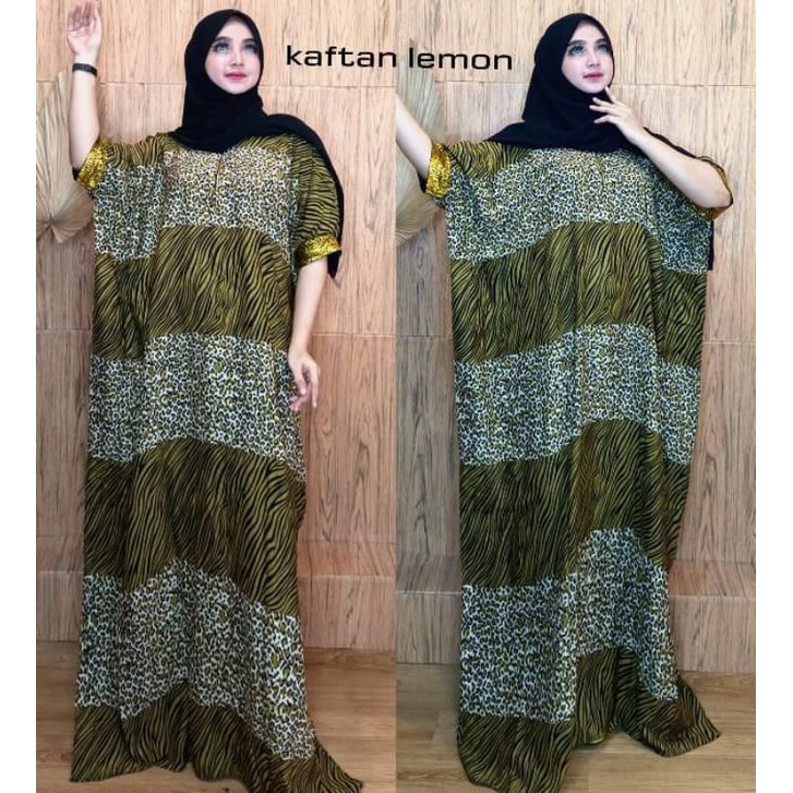 KAFTAN MEWAH KEKINIAN /KAFTAN ARAB PRADA / KAFTAN MEWAH BUSUI N BUMIL FRIENDLY / KAFTAN MACAN / GAMI