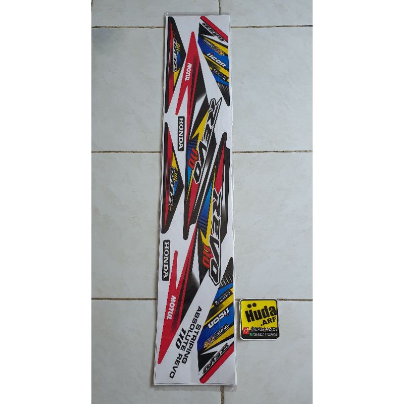 STRIPING ABSOLUTE REVO STICKER ABSOLUTE REVO DECAL REVO ABSOLUTE REVO ABS