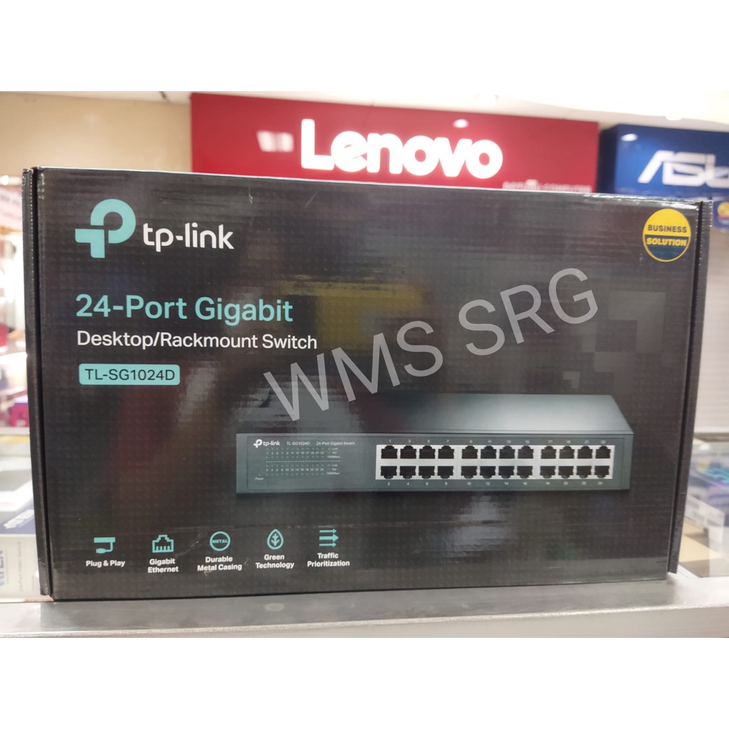 SWITCH HUB 24 PORT GIGABIT TPLINK TL-SG1024D ( METAL )