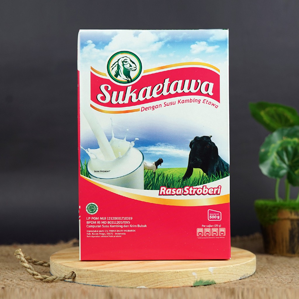 

[Promo] Susu kambing suka etawa ekstra 500gr Alfa Herba Original (Stroberi)