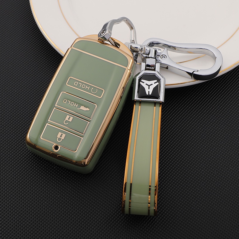 Casing Kunci Mobil Honda Acura RLX MDX CDX TLX-L NSX RDX Bahan TPU Aksen Pinggiran Emas
