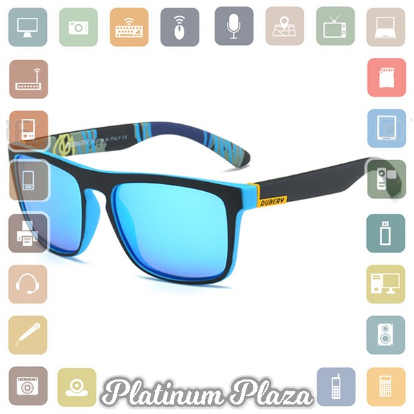 DUBERY Kacamata Pria Polarized Sunglasses No.4 - D731 - Blue`1A7LGM-