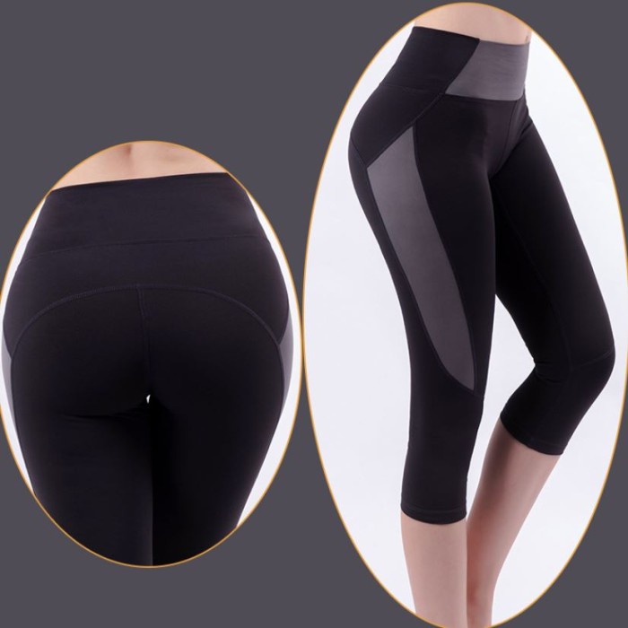 Celana Legging Sport 3/4 Wanita Import Bahan Premium 20YJ66