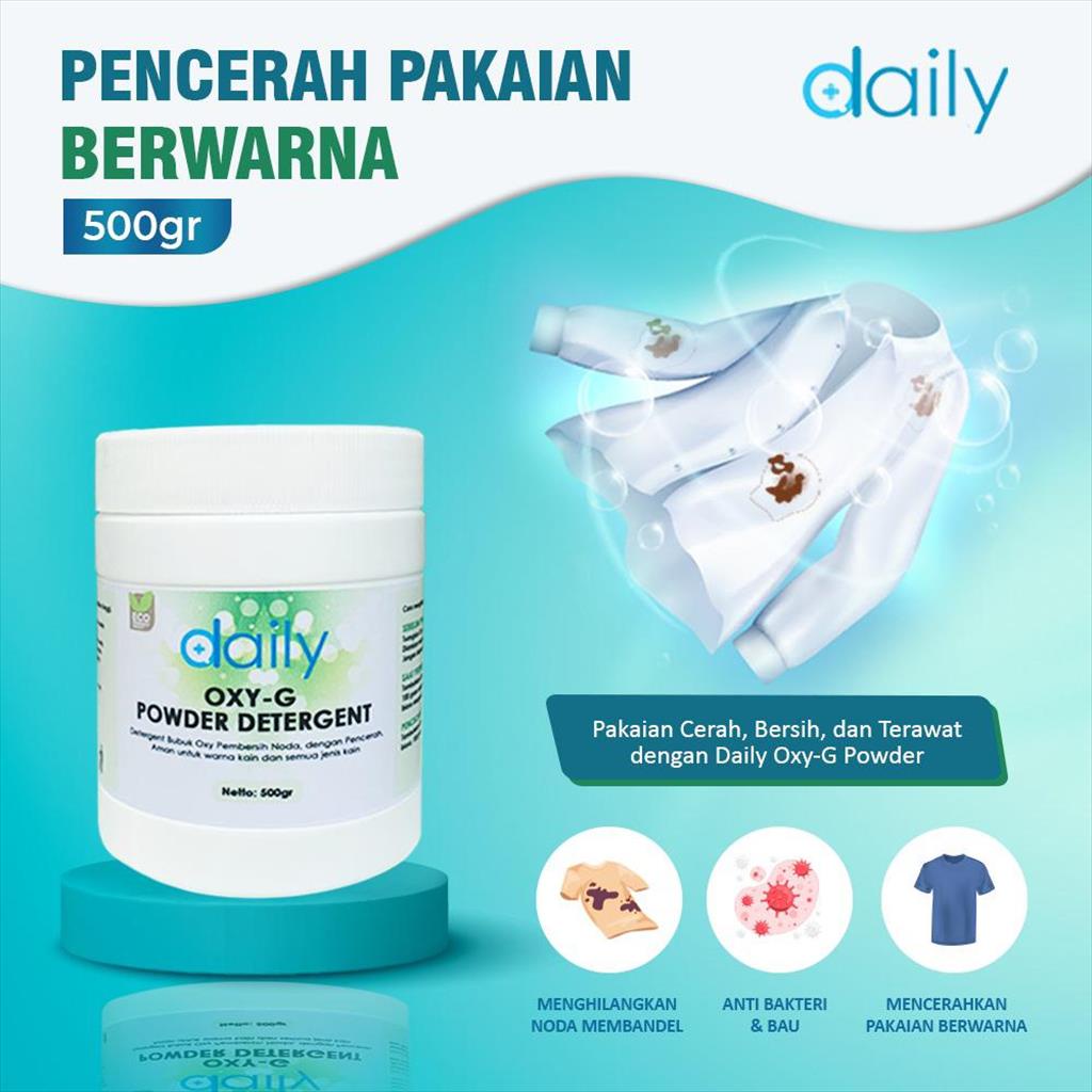 DAILY OXY-G 500 GRAM DETERGENT POWDER DETERJEN BUBUK