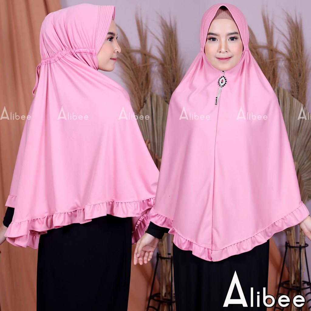JILBAB SERUT RIMPEL - Kerudung Jumbo Bahan Jersey Hyget - Jilbab Serut Rempel Jumbo