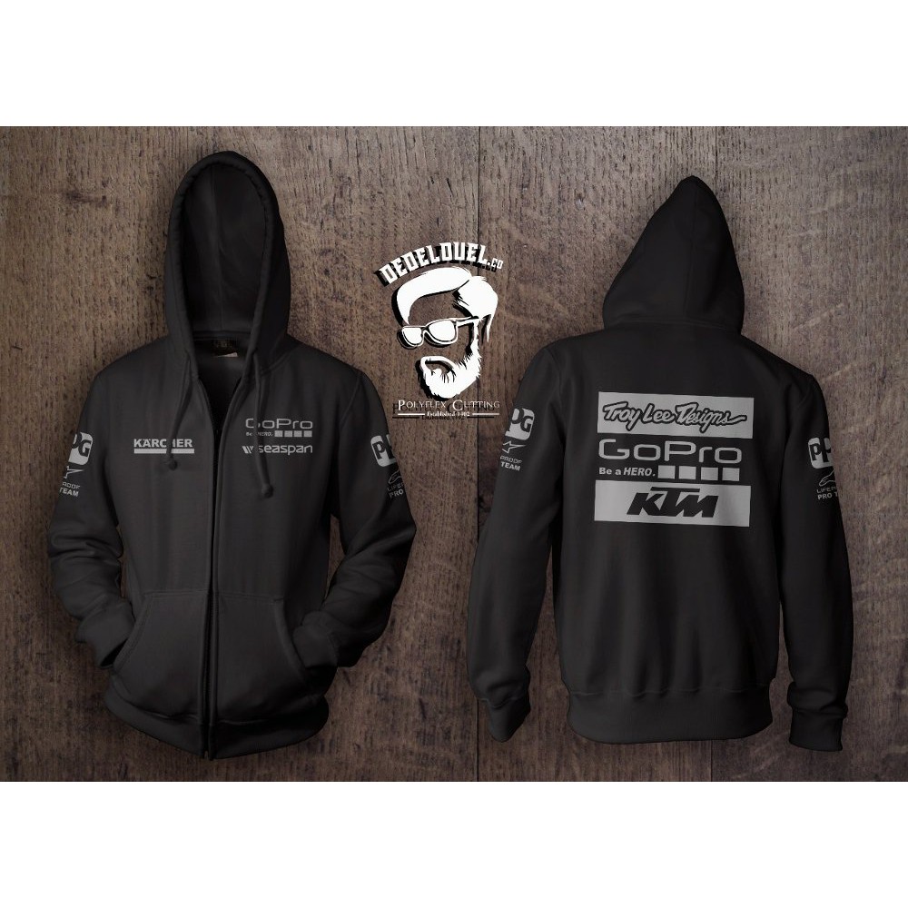 PREMIUM  zipper-sweater-jaket keren KTM GOPRO PREMIUM