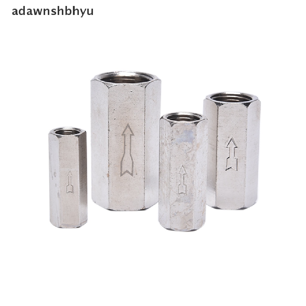 Adawnshbhyu1 /8&quot;1/4&quot;3 /8&quot; 1/2&quot; BSP Female Drat Kuningan Pneumatic Check Valve Angin Minyak Gas