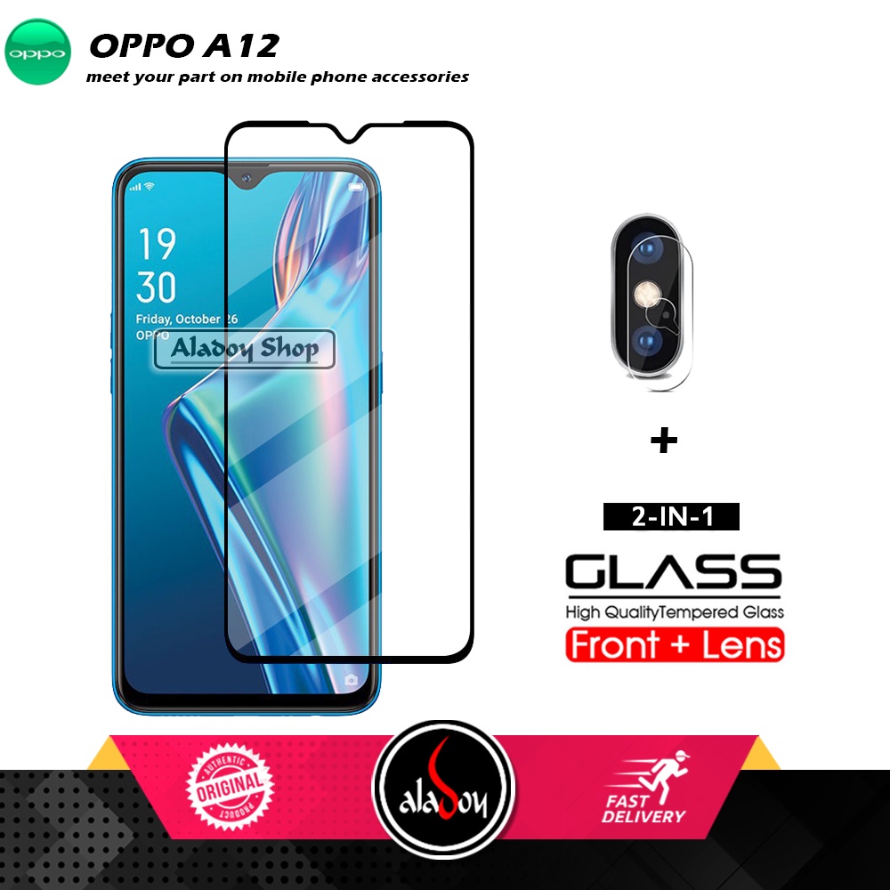 Tempered Glass Layar Oppo A12 Free Tempered Glass Camera