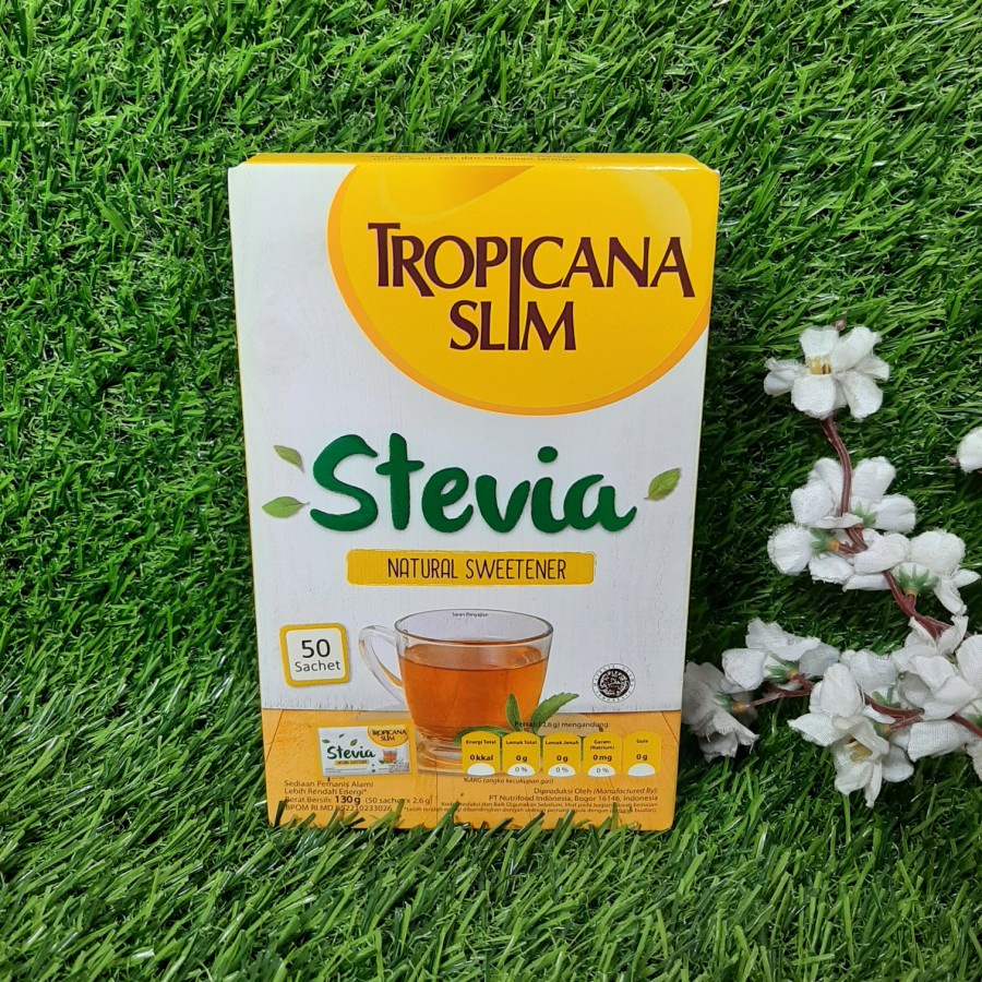 

Gula Alami Natural Sweetener Tropicana Slim Stevia Bebas Gula Rendah Kalori Nol Kalori Untuk Diet Diabetes Isi 100 | 50 ORIGINAL BARU GARANSI UANG KEMBALI REFUND
