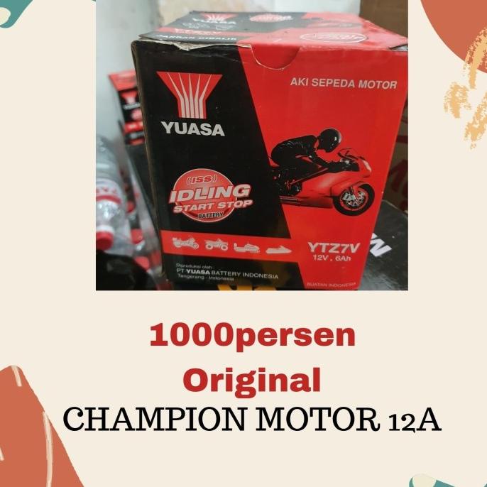 aki motor nmax pcx aerox yuasa ytz7v