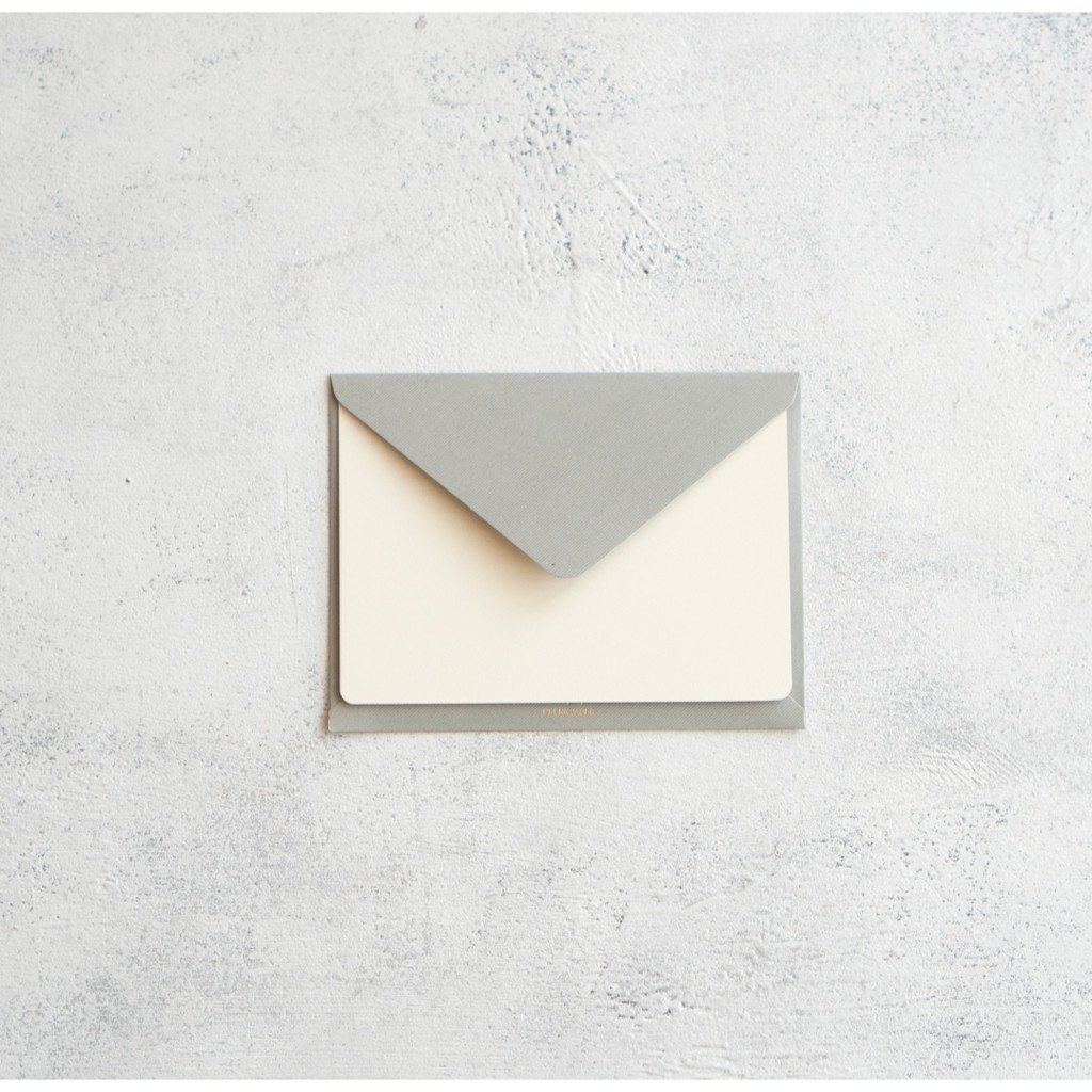 

Aeroculata Light Grey Kartu Ucapan Amplop A6 Blank Notecard Set Premium Greeting Card
