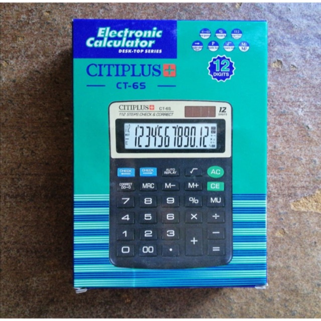 

Kalkulator Citiplus CT6S / 12 Digit / High Quality
