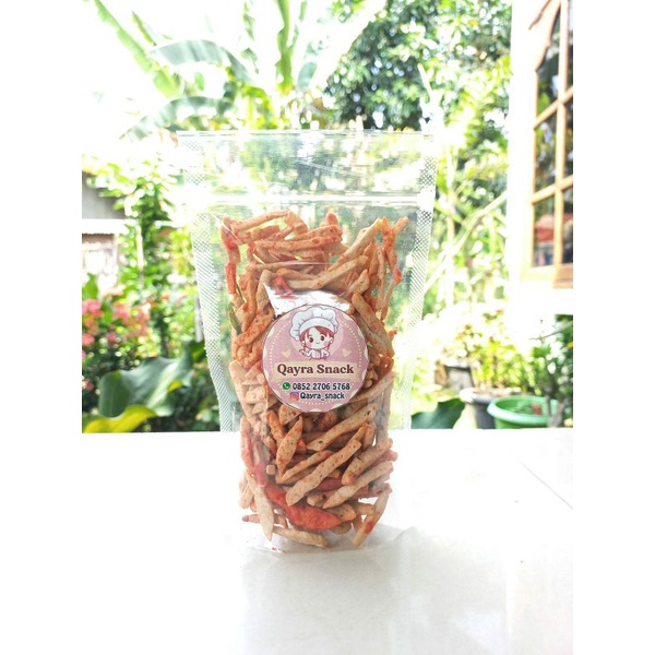 

Basreng Balado / bakso goreng rasa balado/ Basreng kekinian/ cemilan berat 100 gram