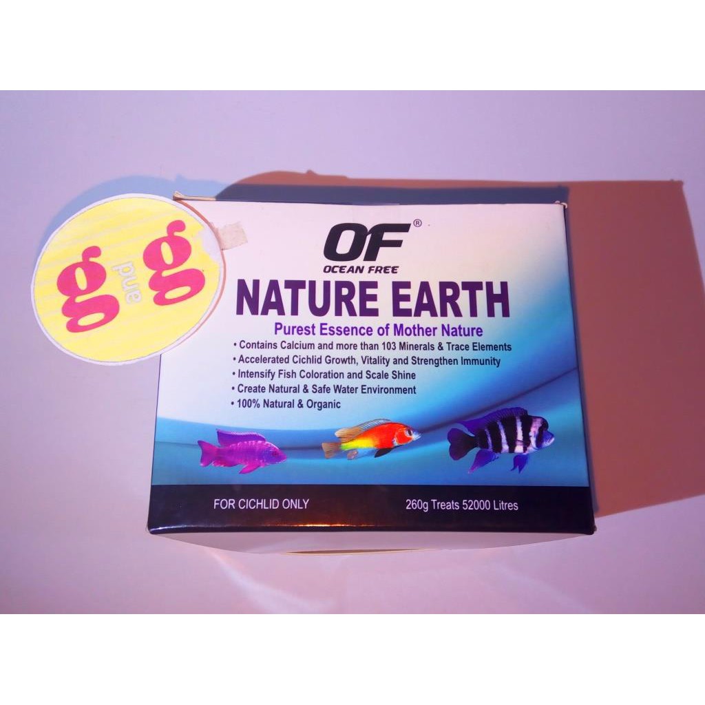 NATURE EARTH untuk ikan Cichlid, Louhan/ Lohan by Ocean Free Singapore