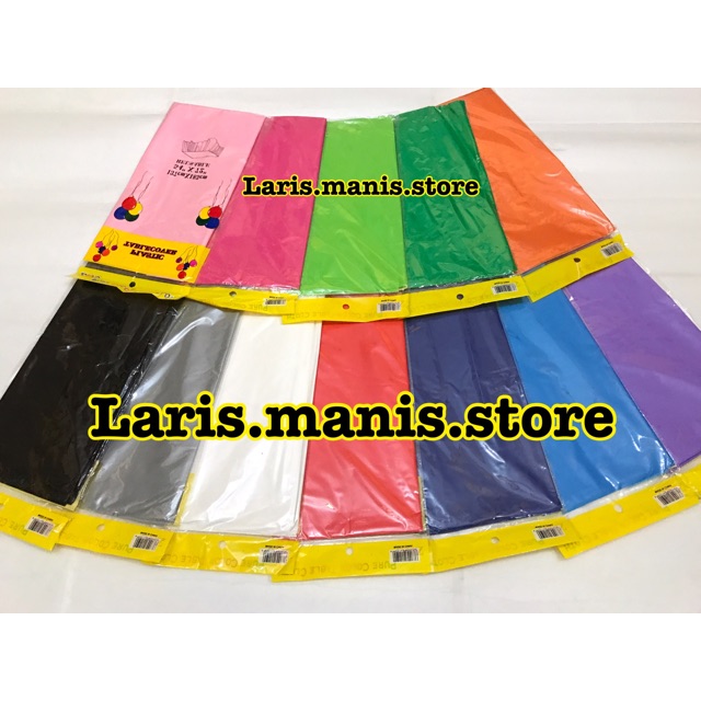 Taplak meja polos - taplak plastik - taplak murah - taplak plastik anti air - taplak meja bagus