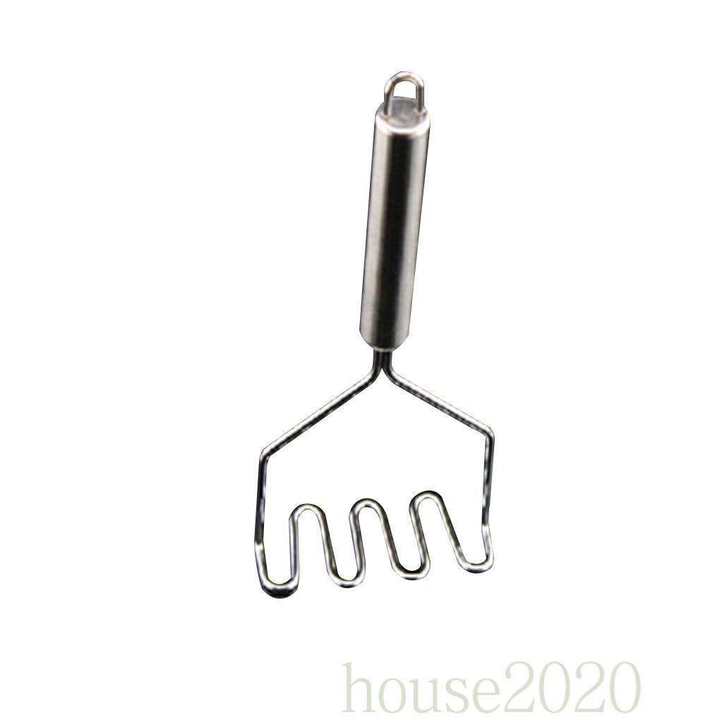 [house2020]Stainless Steel Potato Masher Practical Kitchen Gadgets Potato Ricer Press