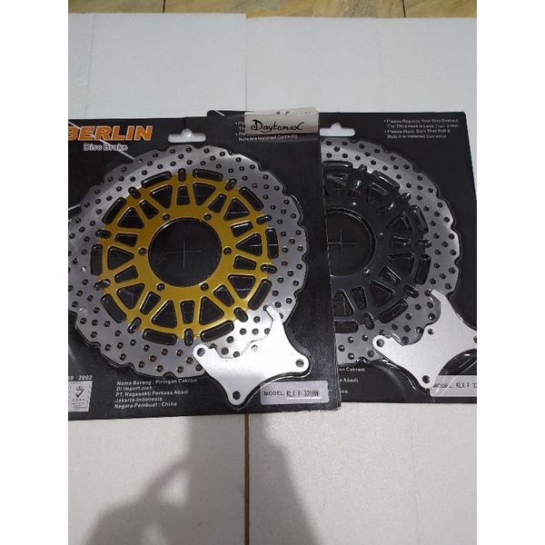piringan cakram depan lebar 320mm+breket klx150/klx new/klx 150 berlin