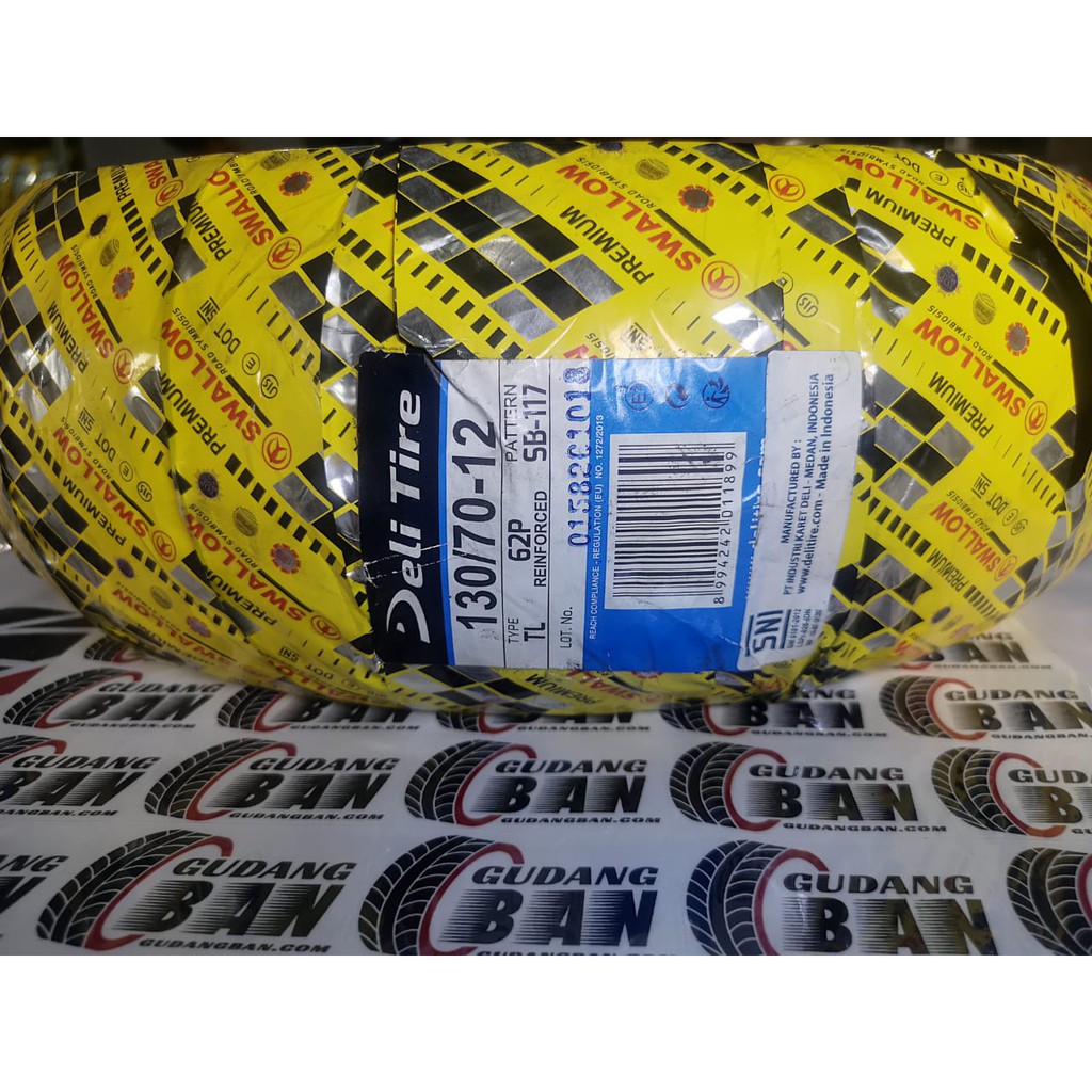 ( RING 12 ) STREET ENDURO 130 / 70 - 12 SWALLOW SB117 SB-117 SB 117 Ban Luar Motor Vespa TUBELESS