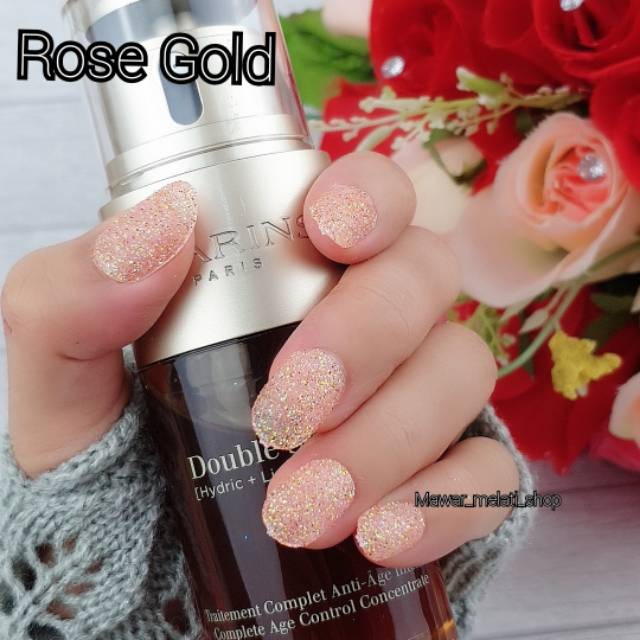 Kuku palsu full glitter medium oval