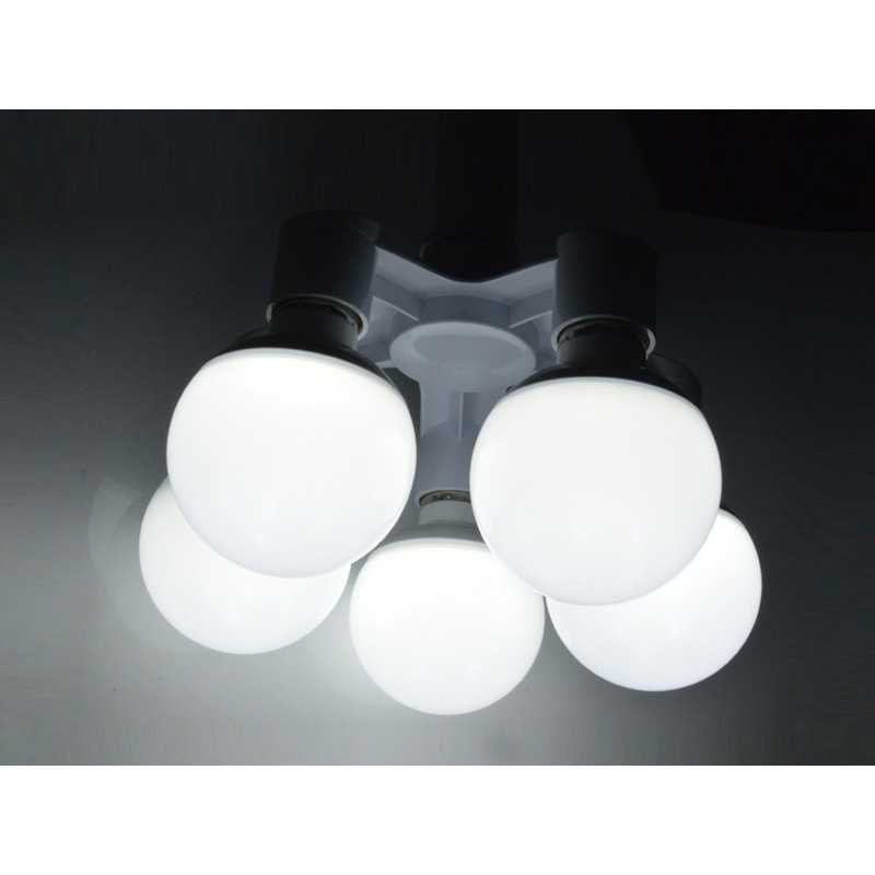 (100% BARANG ORI) Fitting E27 Cabang 5 Lampu Bohlam Studio - HUH-4851