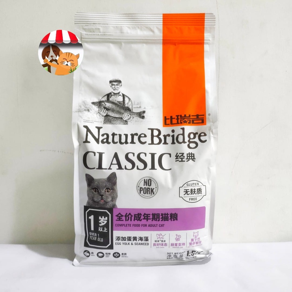 Nature Bridge Classic Adult 1.5kg Cat Food - Makanan Kucing Dewasa