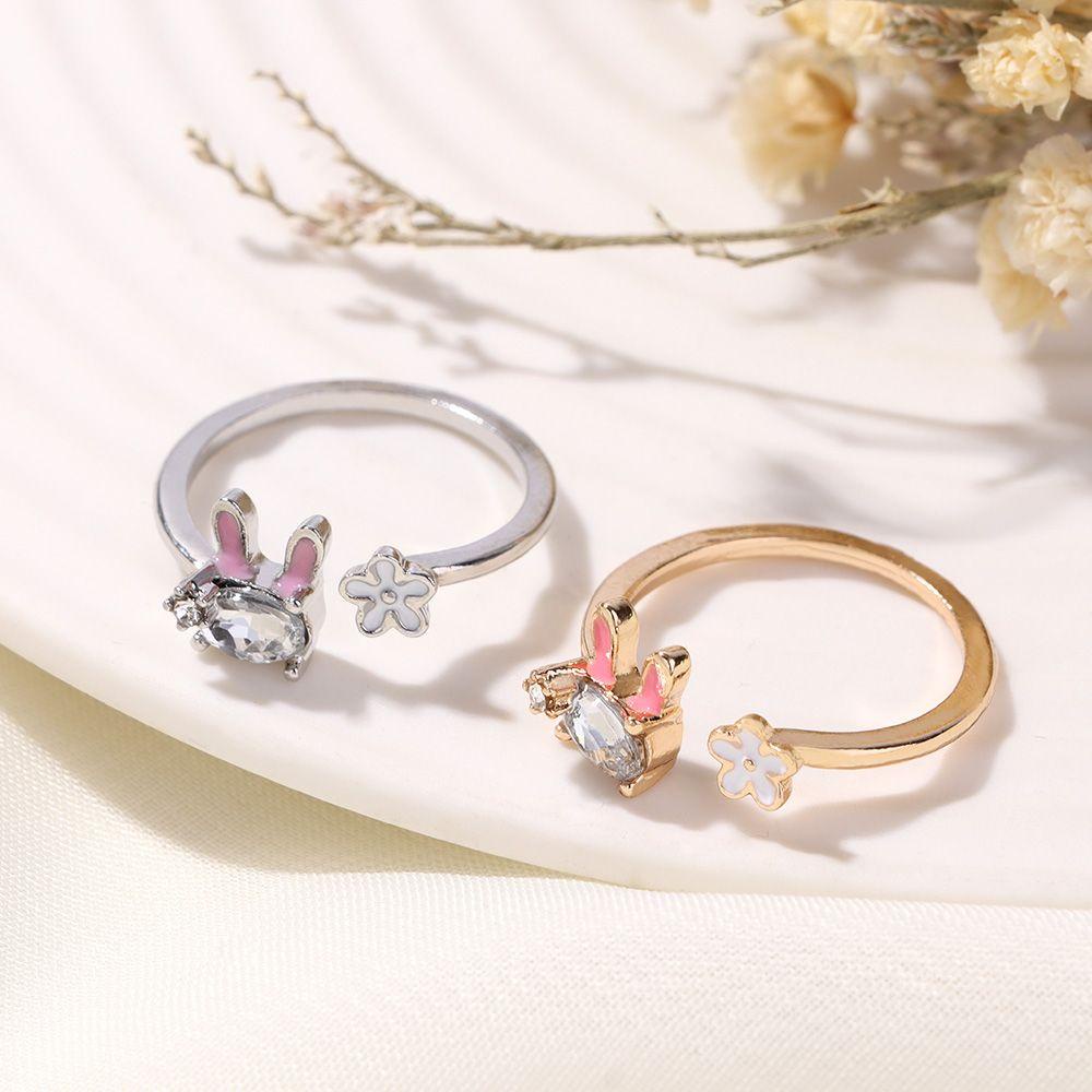 Perhiasan Hadiah Cincin Nanas Adjustable Animal Rings