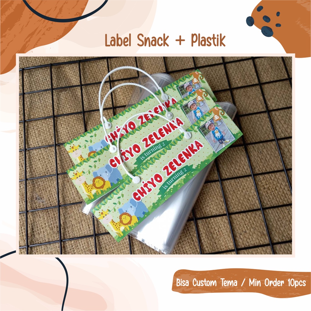 

Label Snack Ulang Tahun Custom Desain + PLASTIK