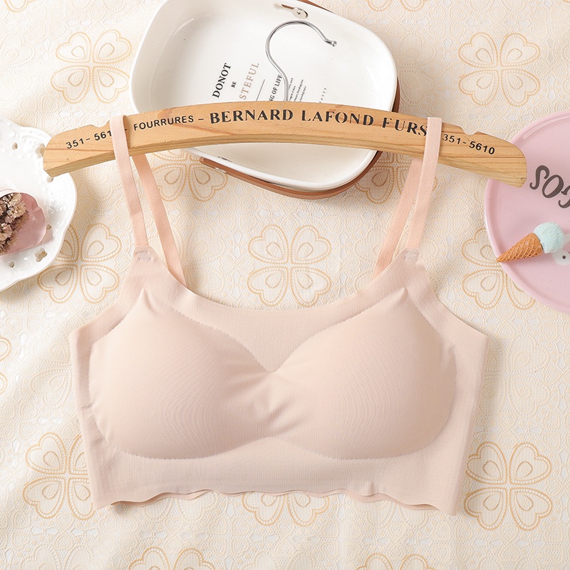 MURHOL Bra Wanita Tali Seamless Pakaian Dalam Cewek Korea Murah Anti Nyeplak Murah Lucu Lembut Halus Adem  - BH5